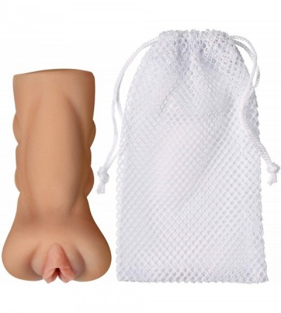 Male Masturbators Pocket Pussy Stroker Masturbator & Drying Bag (Tan) - C618QL34C04 $7.55