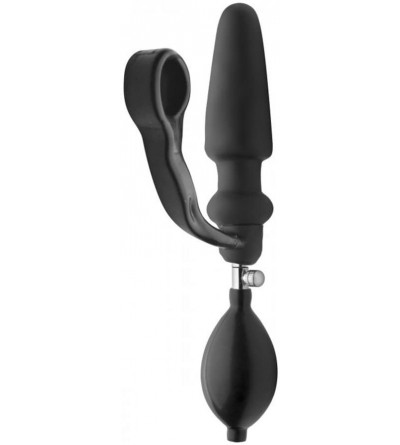 Anal Sex Toys Exxpander Inflatable Plug with Cock Ring and Removable Pump- Pink (ae273) - CW11V1IIDMJ $69.29