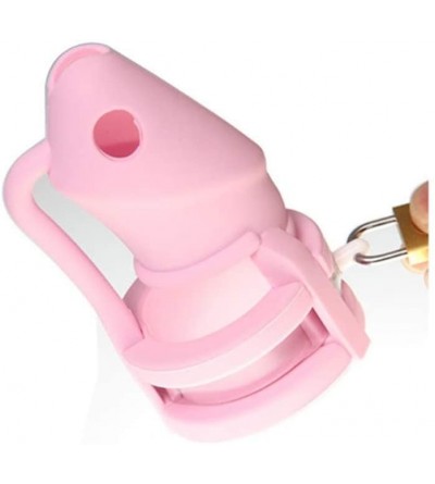 Chastity Devices Male Lightweight Premium Chastity Device Ergonomic Design Cock Cage for Men - Pink - CI18A4SLW4E $19.46