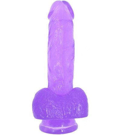 Dildos Suction Cup Dildo - Realistic Textured Jelly Dong - G-Spot Stimulator Sex Toy - C3186ST349Q $12.32