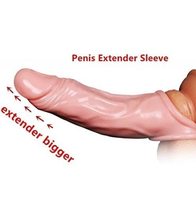 Pumps & Enlargers 6.7" Extension Enhancer Sheath Girth Extender Sleeve for Men-Flesh - C61967XGZ5T $9.78