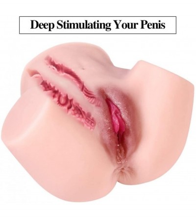 Sex Dolls Male Masturbator Sex Doll Realistic Pussy Ass- Life Size TPE Pussy Ass Mens Masturbation Toy with 2 Holes Male Love...