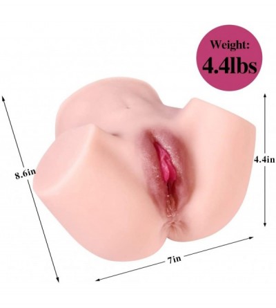 Sex Dolls Male Masturbator Sex Doll Realistic Pussy Ass- Life Size TPE Pussy Ass Mens Masturbation Toy with 2 Holes Male Love...