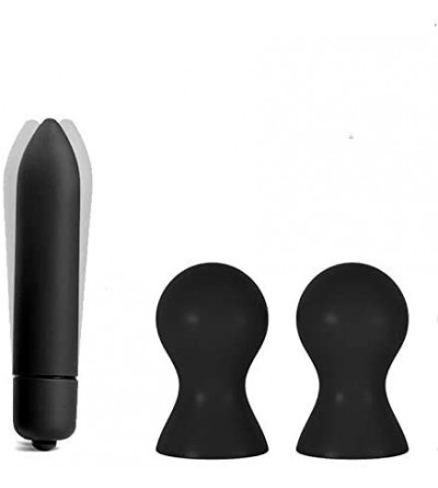 Nipple Toys Nipple Sucker Breat Bump 10 Speed Bulllet Vibrator (Black) - Black - CQ1948ENT8C $31.29