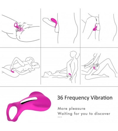 Penis Rings Penis Ring Vibrator Vibration Mode for Couples to Play- Rechargeable Men's Vibrating Cock Ring Waterproof Longer ...