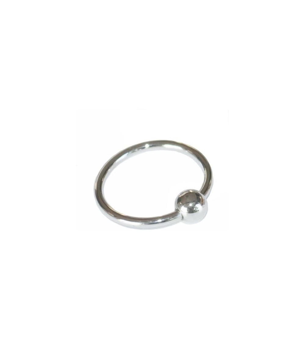 Penis Rings Cock Ring Penis Head Ring Jewelry with Rolling Ball Penis Glans Ring 316 Surgical Stainless Steel (Small) - CJ17Y...