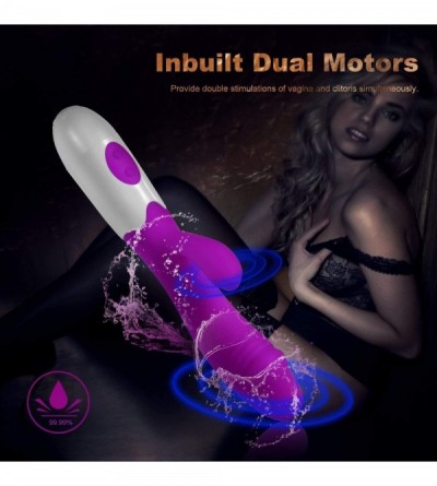 Vibrators D&S New- Dual Motor 30 Mode Vibrating Personal Silicone Waterproof Massager for Wellness and Pleasure. - C71934924X...