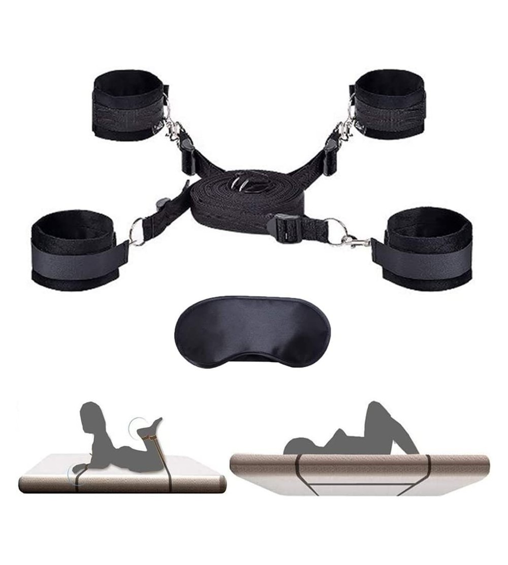 Blindfolds Bedroom Exercise Straps Kit for Couples Game- Including Eye Mask - Style1 - CO19IR50GRY $16.36