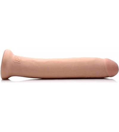 Dildos 12 Inch Ultra Real Dual Layer Suction Cup Dildo Without Balls - C418N9ORTCU $27.54