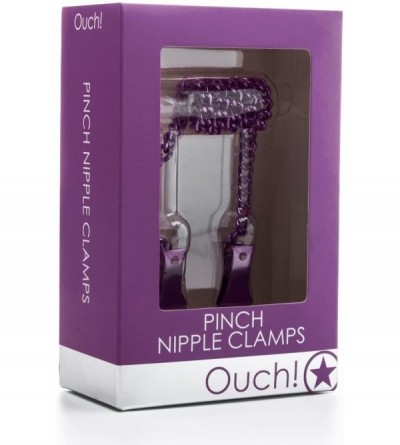 Nipple Toys Pinch Nipple Clamps- Purple - Purple - CG11NACMFL3 $9.56