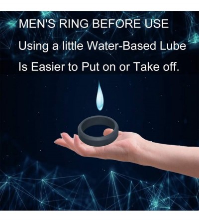 Penis Rings Silicone Cock Rings Men's Penis Rings Couple Sex Toys Increase Ejaculation Time Better Sex 6 Different Sizes - CC...