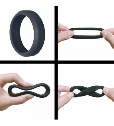 Penis Rings Silicone Cock Rings Men's Penis Rings Couple Sex Toys Increase Ejaculation Time Better Sex 6 Different Sizes - CC...