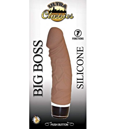 Vibrators Ultra Classics Realistic Looking Waterproof Rechargeable 7 Functions Vibrating Silicone Brown Dildo (8.5 inch Big B...