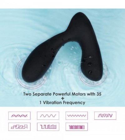 Vibrators Prostate Massager Vick Powerful Vibrating Plug for Anal G Spot Clitoral Stimulations Dual Motors Vibrator Massager ...