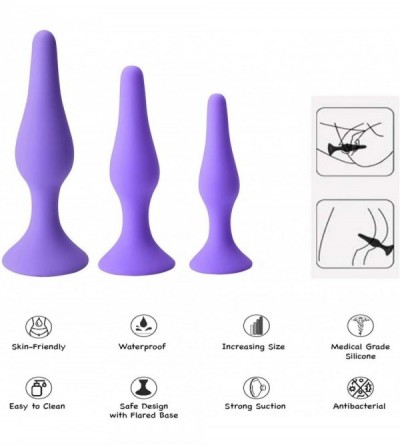 Anal Sex Toys Eros- Premium Silicone Butt Plug and Anal Starter Kit- Excellent Sex Toy for Experienced Users and Beginners- 1...
