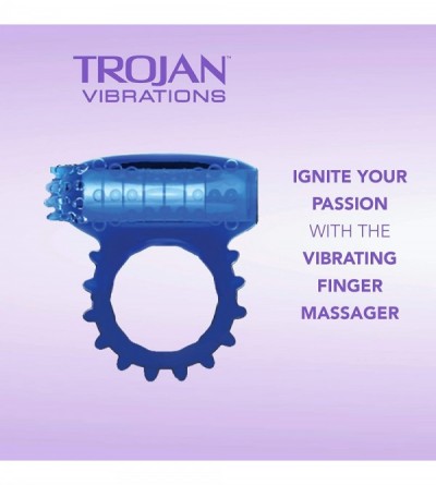 Vibrators 2-in-1 Vibrating Ring Plus Finger Massager - CB1294MOIOF $11.34