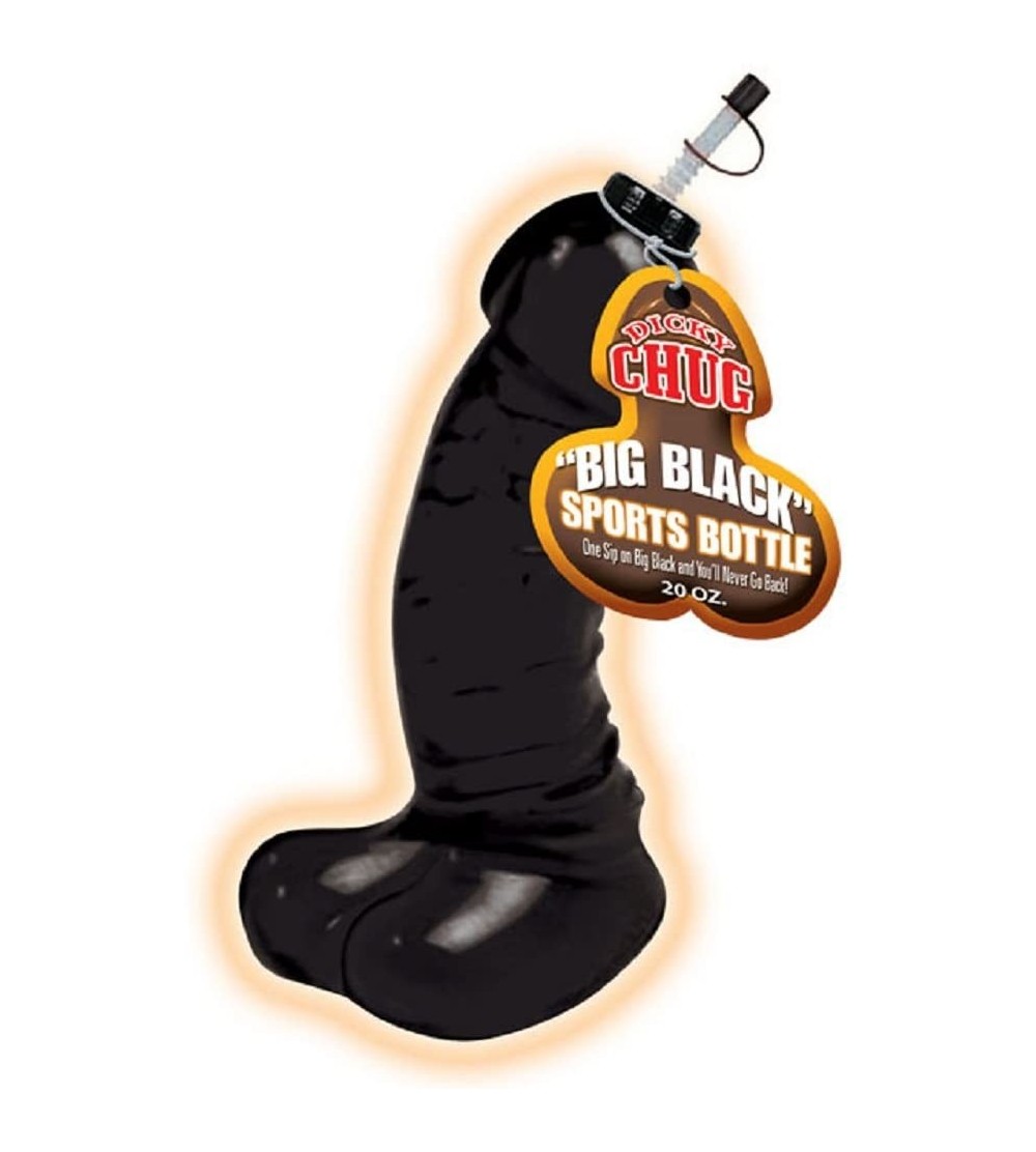 Novelties Jumbo Dicky 20 Oz Sports Bottle (Black) - CM18G50QTKE $12.63