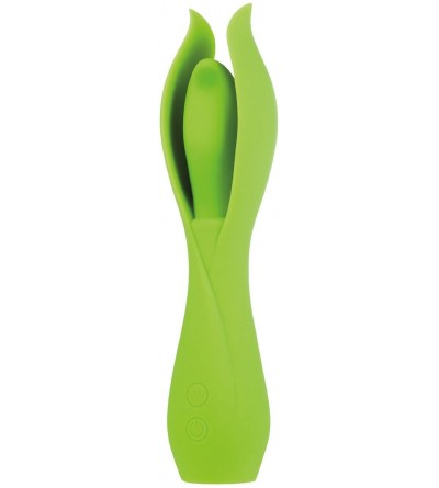 Vibrators Lust L6 Silicone Rechargeable Vibe- 8 Inch- Waterproof- Green - Green - CV11HHYYP5Z $36.45