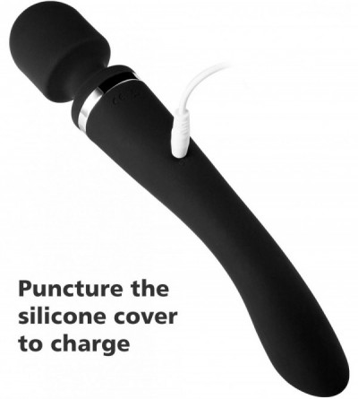 Vibrators Compact Powerful Cordless Wand Massager- Waterproof Wireless USB Charging Rechargeable Mini Massaging- Personal Wan...