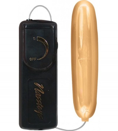 Vibrators Ultra Elongated Vibrating Bullet- Gold - Gold - CP112COOXT3 $10.37