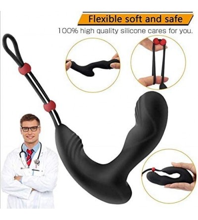 Penis Rings Male Vibrating Prostate Massager Remote Control Wearable Anal Vibrator- 210 Vibration Realistic Dildọ USB Recharg...