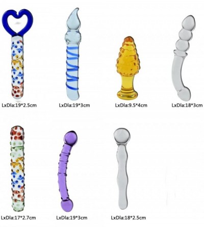 Anal Sex Toys 7 Types Set Crystal Glass Anal Plug New Top Unique Design Sex Toy Adult Products Crystal Glass SM G-spot Pleasu...