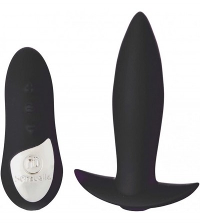 Anal Sex Toys Remote Control Mini Plug- Black - Black - CP17YKSEDGR $78.33