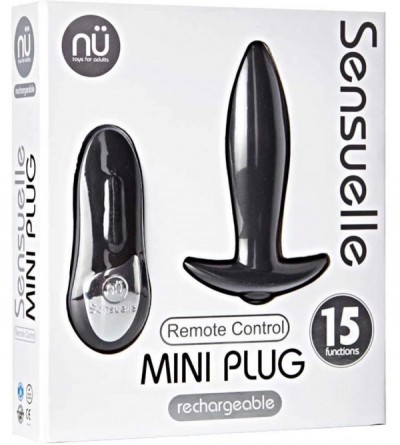Anal Sex Toys Remote Control Mini Plug- Black - Black - CP17YKSEDGR $25.40