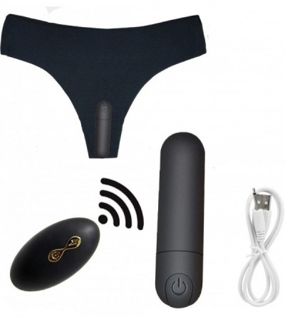 Vibrators Wearable Panty Vibrator with Wireless Remote Control Panties Eggs Invisible Clitoral Stimulator Sex Toys (Black) - ...