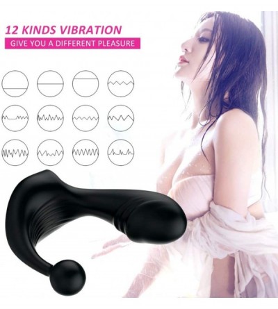 Vibrators Male Vibrating Prostate Massager Remote Control Wearable Anal Vibrator with Dual Powerful Motors Rechargeable Water...