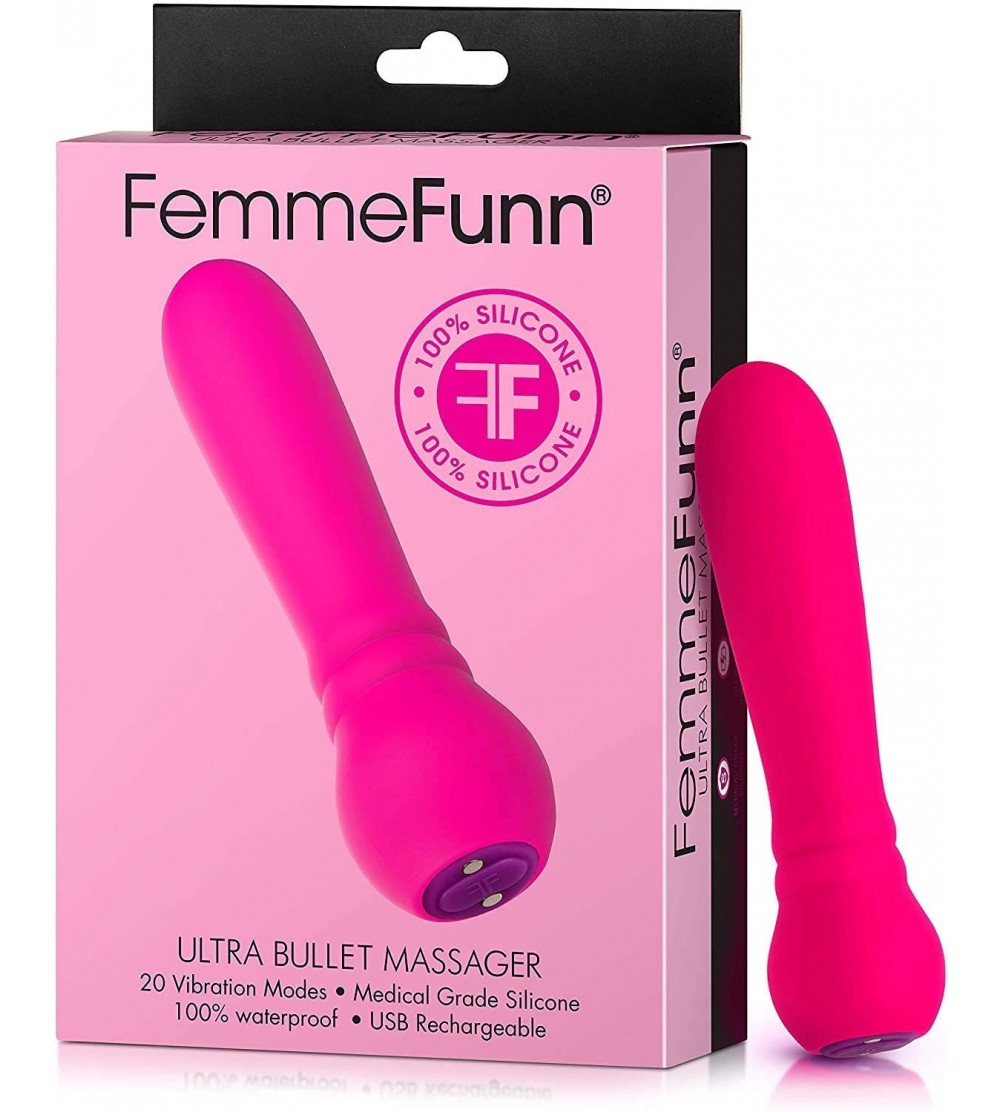 Vibrators Ultra Bullet Vibrator - 20 Powerful Modes USB Rechargeable & Whisper Quiet Bullet Massager Vibrators for Women (Pin...
