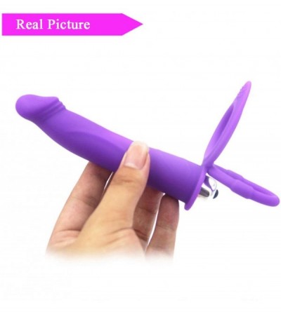 Dildos 1Pc 10 Speeds Double Penetration Realistic Dido Silicone Amal Plug G S-po-tt C-L-i-t Stimulation Toy for Women Couples...