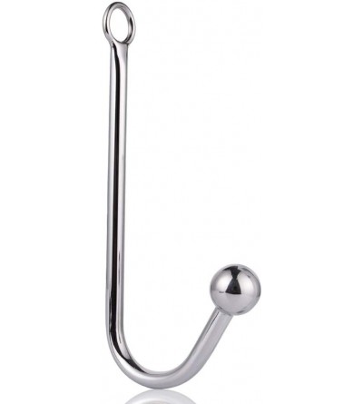 Anal Sex Toys Stainless Steel Anal Hook with Ring Fetish Bondage Hook Anal Plug Sex Toys for Unisex Play(1 Ball) - D - CD18WD...