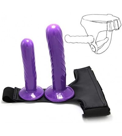 Dildos Strap-On Adjustable Harness Kit with Two Dildos SRAP-ON Sex Toys Panty Harness for Lesbian Couples - CE194QARS5Z $12.16