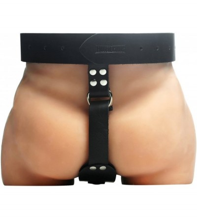 Anal Sex Toys Adjustable Leather Butt Plug Harness - C6118ZVXDJN $50.22