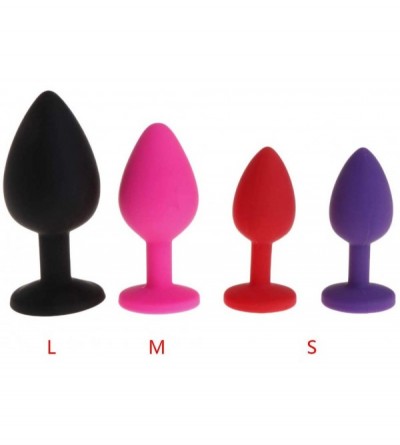 Anal Sex Toys Women Female Amal Pluģ Silicone Adullt Sxx Toys - Purple - CX196C50SMS $9.68