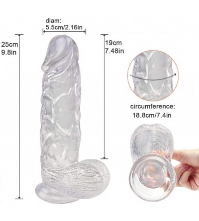 Dildos Huge Dildo XXL with Testicles and Obvious Glans- Sex Toy with Powerful Suction Cup for Pure Pleasure- You Can Get Into...
