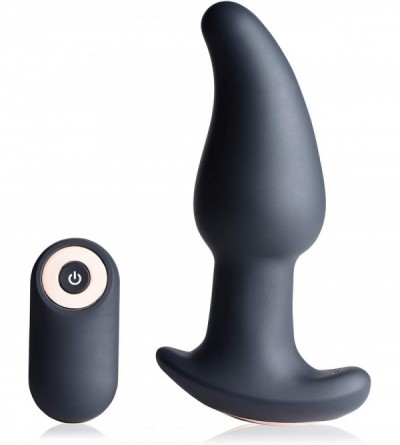 Anal Sex Toys Gyro-M 10X Curved Rimming Plug with Remote Control - CM195KLIZWI $41.16