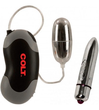 Vibrators COLT XTREME TURBO BULLET SILVER WATERPROOF With New High Intensity Silver Bullet Vibrator - CT11CGAQ55H $56.15