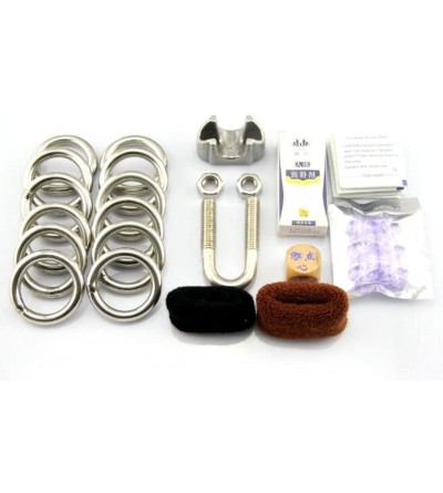 Penis Rings Penis Extender Load 12pcs Weights Ring Stretcher Enlargement System Kit Cock Growth- Stainless Steel Penis Extend...