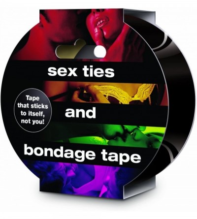 Restraints Sex Ties and Bondage Tape- Black (STBT-B) - CT11C797O2B $21.60
