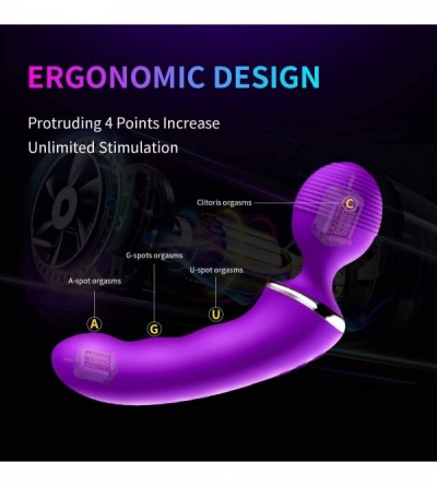 Vibrators Wand Massager Handheld- 4 in 1 Personal Massager for G spot & Clitoris Stimulation with Dual Motors- Adult Sex Toys...