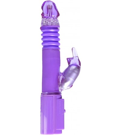 Male Masturbators Deep Stroker Rabbit Vibrator- Purple - C6112COQR01 $71.63