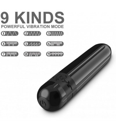 Vibrators Bullet G-spot Vibrator-Dildo Nipple Clitoral Stimulator with USB Rechargeable - 9 Modes Waterproof Anal Massager Ad...