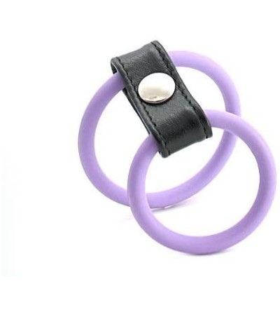 Penis Rings Cock Ring- Double Ringer- Nitrile- Light Purple - CU114BJMW5T $11.21
