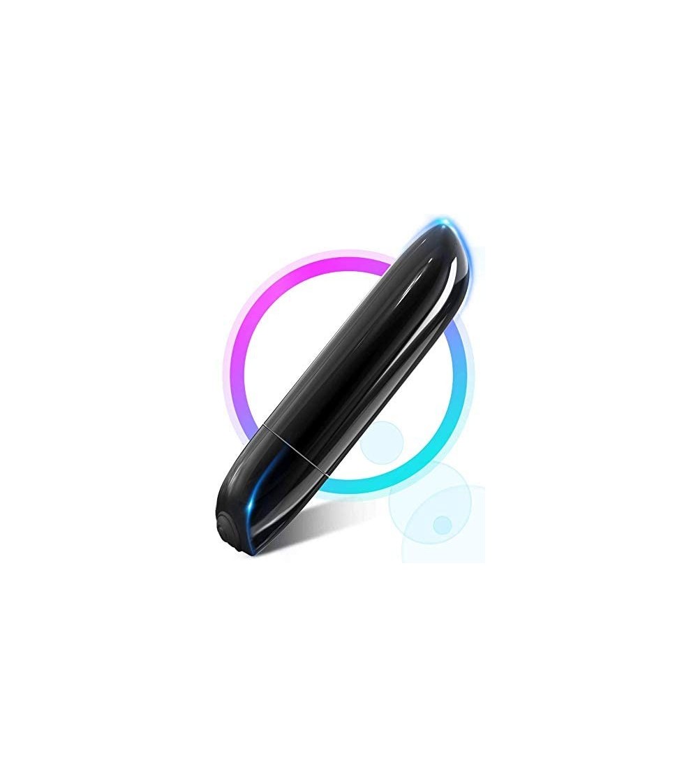 Vibrators Quiet & Powerful Bullet Vibrator - Mini Pocket Size & Rechargeable with 19 Vibration- Waterproof Lipstick Vibe- Sex...