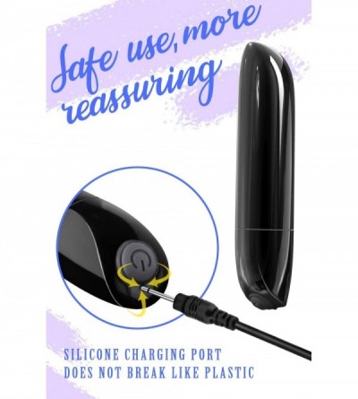 Vibrators Quiet & Powerful Bullet Vibrator - Mini Pocket Size & Rechargeable with 19 Vibration- Waterproof Lipstick Vibe- Sex...