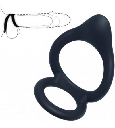 Penis Rings Cock Rings Silicone Double Penis Lock Rings Couple Sex Toys Increase Ejaculation Time Easy to Put On Better Sex -...