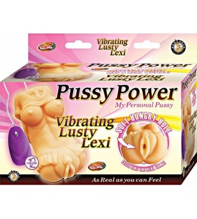 Male Masturbators Pussy Power Vibrating Lusty Lexi- Beige - C4185OYM8QT $51.00