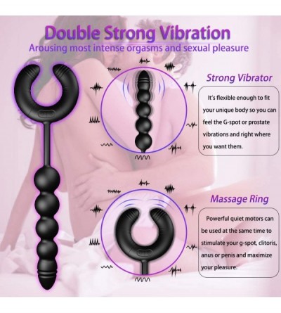 Anal Sex Toys Vibrator Couple Sex Toy Clitoris Nipple Vagina Penis Stimulator Vibrating Prostate Massager Penis Ring Remote C...